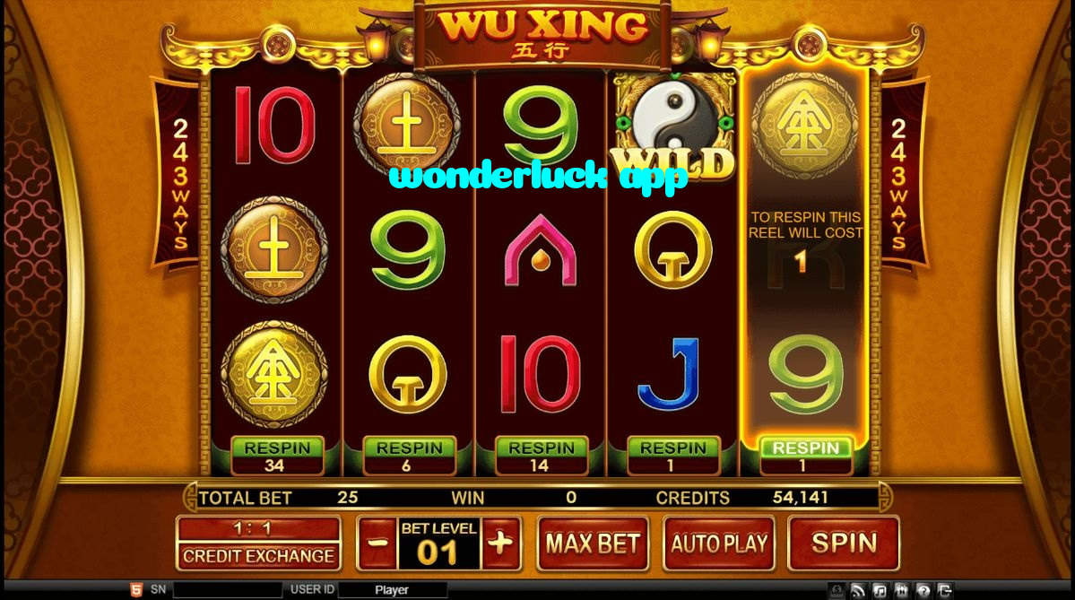 wonderluck app casino presented on mobile device in Pakistan with slots and live games